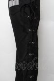 画像4: NieR Clothing / サイド編み上げパンツ F 黒 S-26-01-28-059-PU-PA-TE-ZS (4)