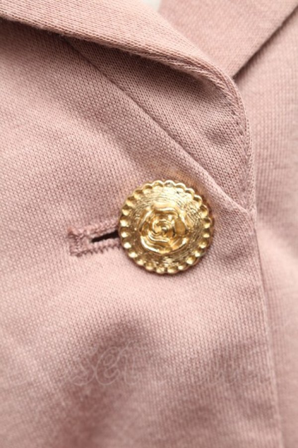 画像4: axes femme / 裏毛素材テーラーコーディガン F ピンク S-26-01-28-060-AX-TO-TE-ZS (4)