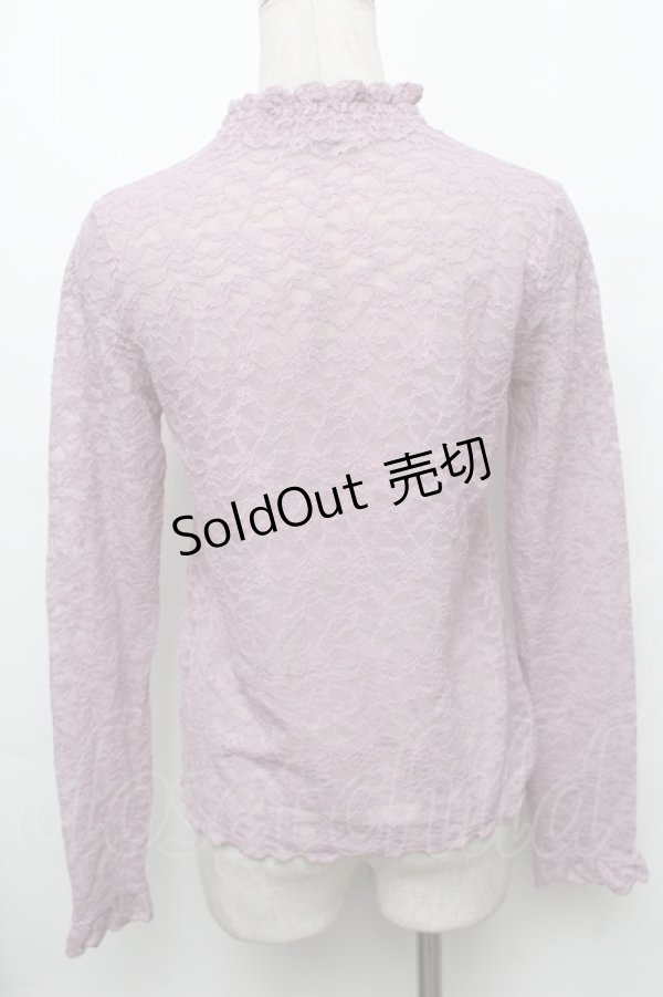 画像2: axes femme POETIQUE / 長袖シアーレーストップス M パープル S-26-01-28-007-AX-TO-TE-ZS (2)