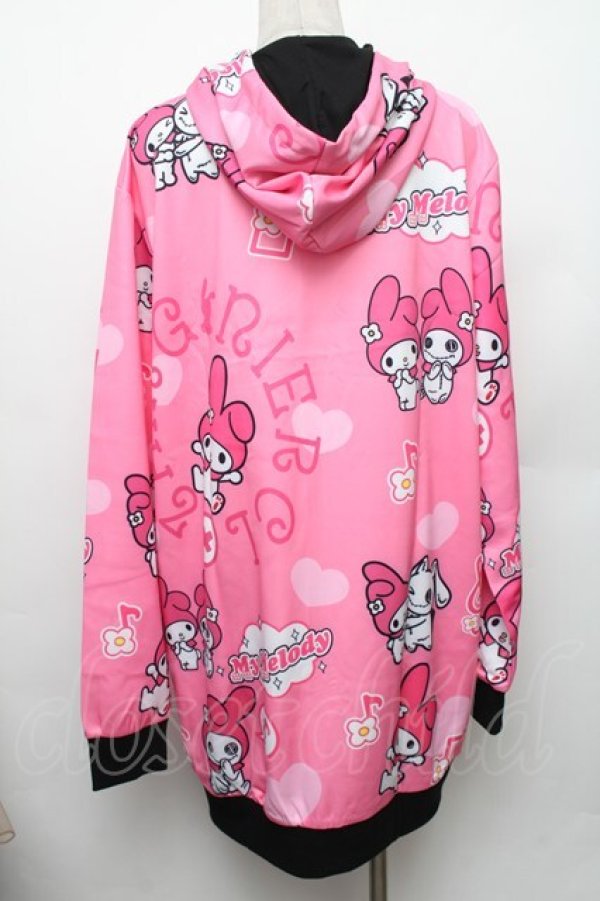 画像2: NieR Clothing / LONG LENGTH ZIP OUTER【マイメロディ×NieRちゃん】 F ピンク S-26-01-28-008-PU-TO-TE-ZS (2)