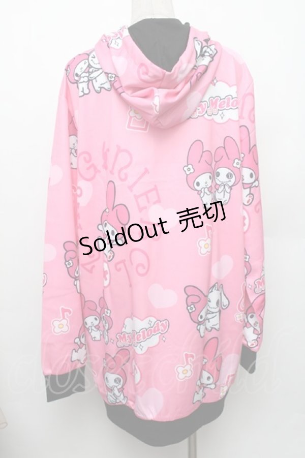 画像2: NieR Clothing / LONG LENGTH ZIP OUTER【マイメロディ×NieRちゃん】 F ピンク S-26-01-28-008-PU-TO-TE-ZS (2)