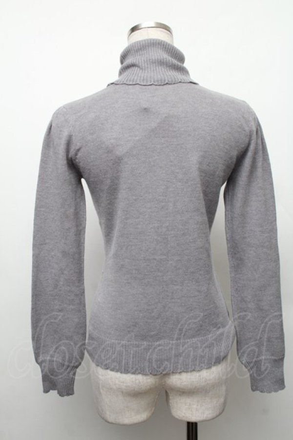 画像2: LOLITA / ハートタートルニット  グレー S-26-01-28-009-LO-TO-HR-ZS (2)