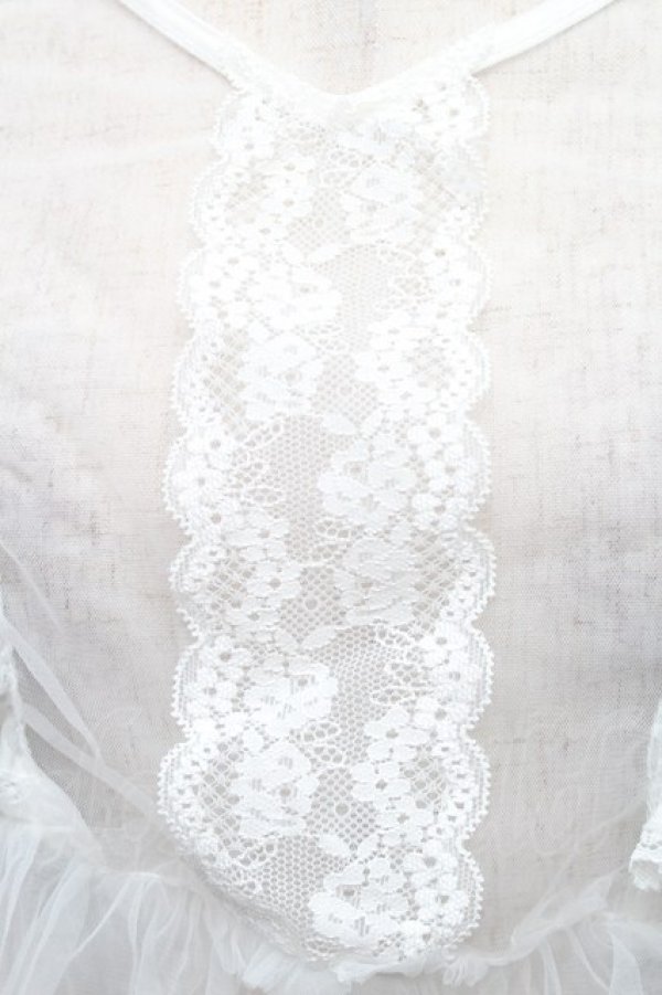 画像4: axes femme / 前後2wayチュールビスチェ F 白 S-26-01-28-001-AX-TO-TE-ZS (4)