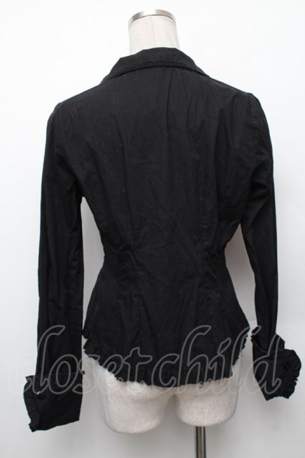 画像2: ALICE and the PIRATES / マッドハッターブラウス  黒 S-26-01-28-012-PA-BL-AS-ZS (2)