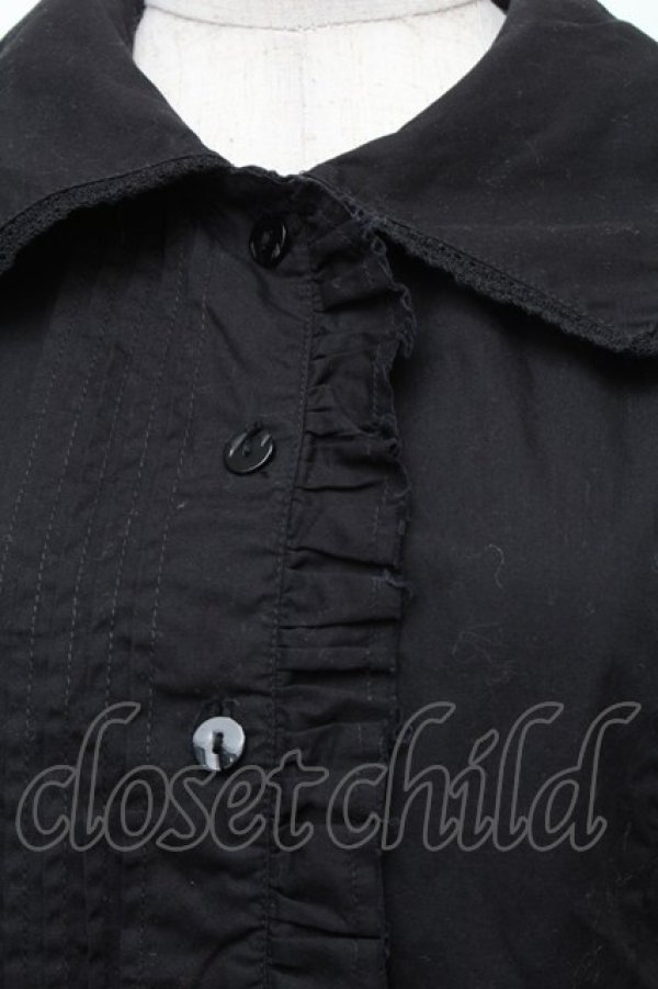 画像3: ALICE and the PIRATES / マッドハッターブラウス  黒 S-26-01-28-012-PA-BL-AS-ZS (3)