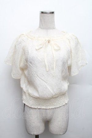 画像: an another angelus / シアーシュリンクオフショルトップス F 生成り S-26-01-28-002-CA-TO-TE-ZS