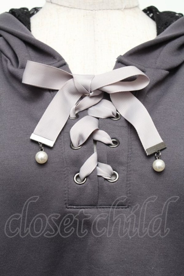 画像3: axes femme / ダンボールニットポンチョ F グレー S-26-01-28-016-AX-TO-TE-ZS (3)