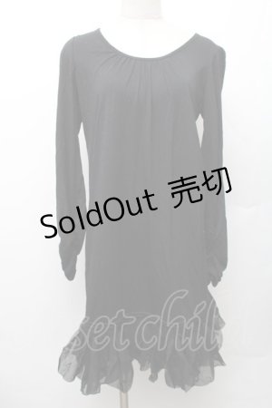 画像: axes femme / カットワンピース  黒 S-26-01-28-018-AX-OP-AS-ZS