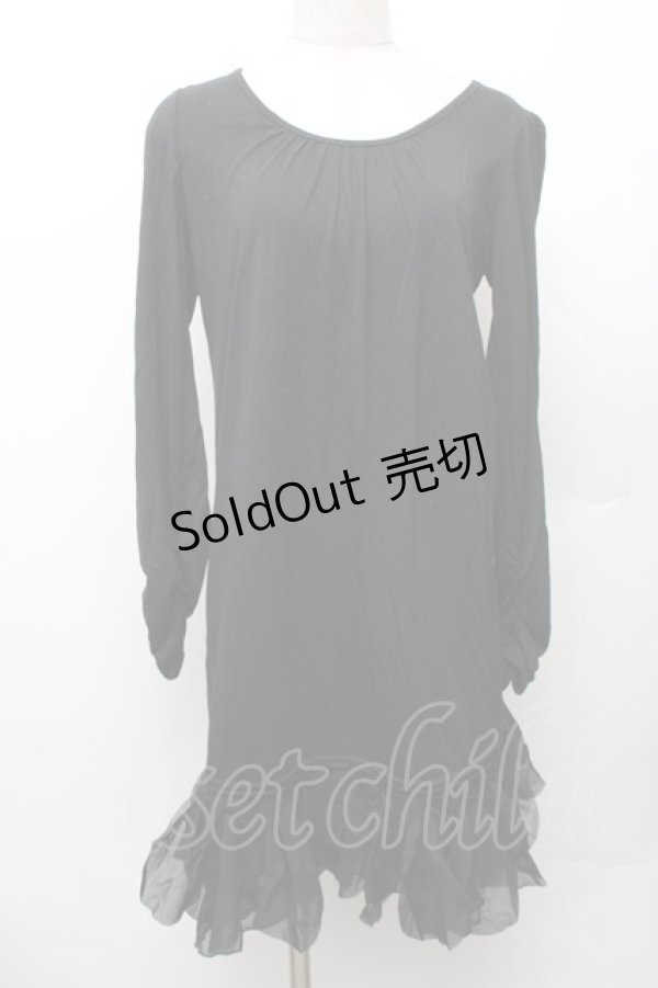 画像1: axes femme / カットワンピース  黒 S-26-01-28-018-AX-OP-AS-ZS (1)