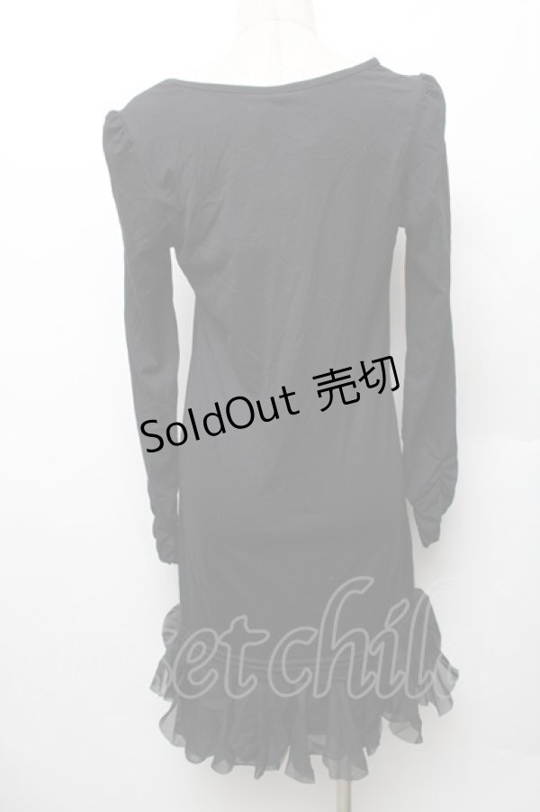 画像2: axes femme / カットワンピース  黒 S-26-01-28-018-AX-OP-AS-ZS (2)