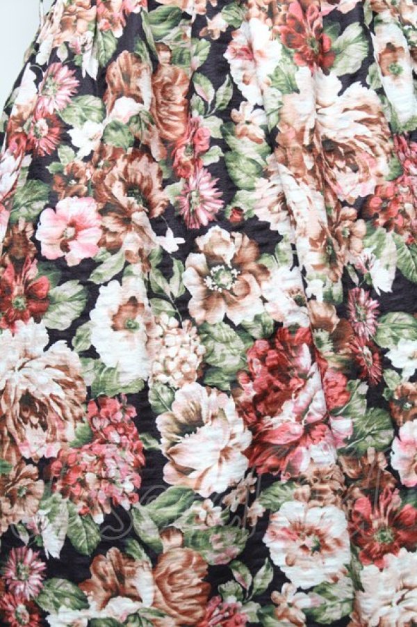 画像3: axes femme Nostalgic / 花柄ジャンパースカート F 黒 S-26-01-28-020-LO-OP-TE-ZS (3)