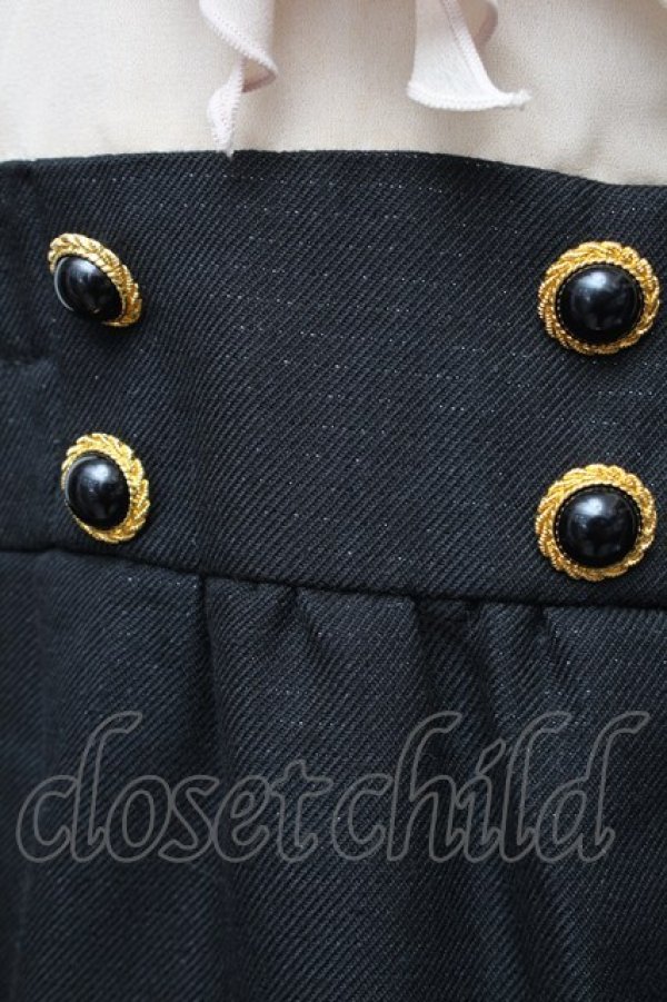 画像3: LOLITA / シフォン切替ワンピース  ベージュｘ黒 S-26-01-28-023-LO-CO-HR-ZS (3)