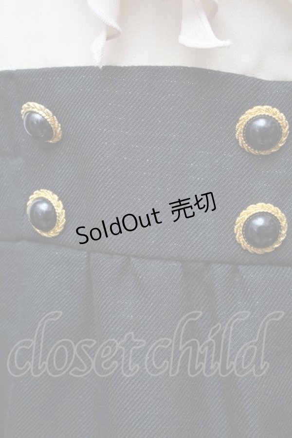 画像3: LOLITA / シフォン切替ワンピース  ベージュｘ黒 S-26-01-28-023-LO-CO-HR-ZS (3)