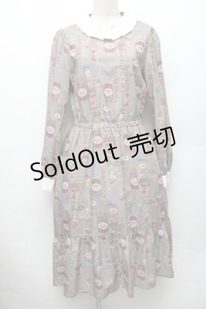 画像: axes femme POETIQUE / コンフィチュールフリル襟ワンピース M ブラウン S-26-01-28-025-AX-OP-TE-ZS