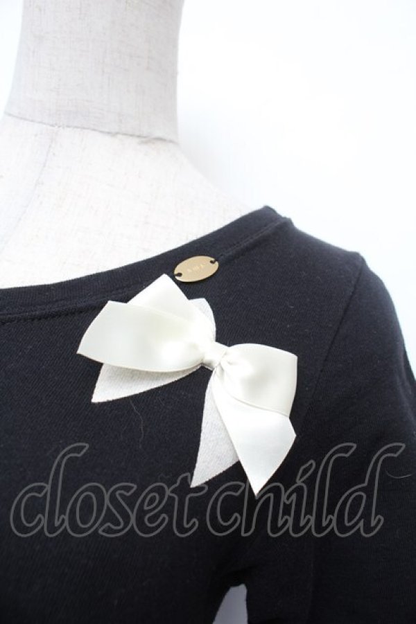 画像2: MILK / リボンワンピース  黒 S-26-01-29-032-ML-SK-AS-ZS (2)