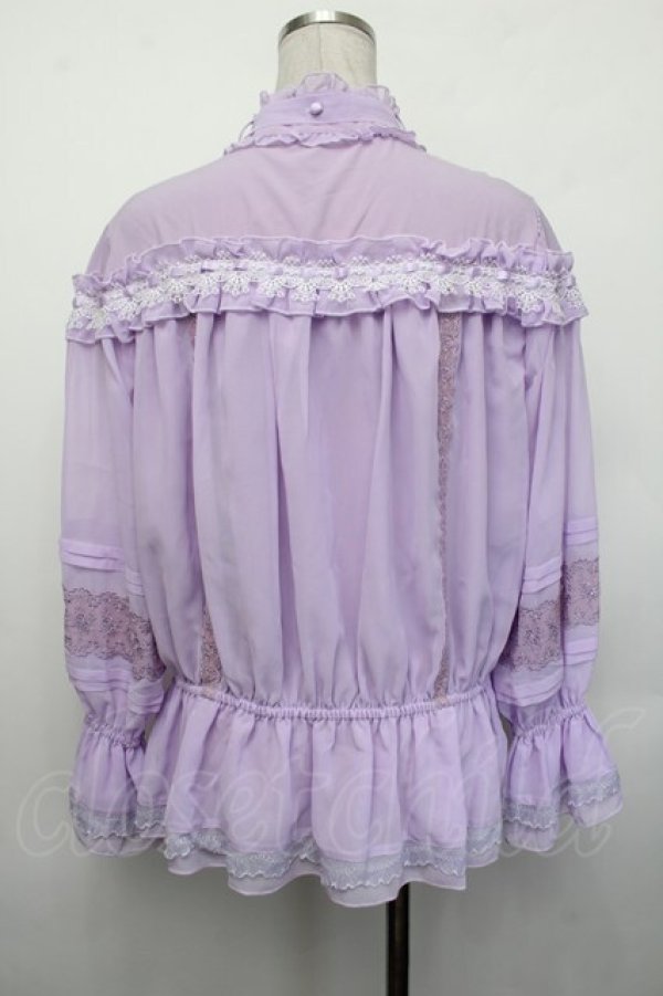 画像3: 星箱works / 七色ワルツフリルブラウス  ラベンダー S-26-01-29-033-PU-BL-HR-ZS (3)