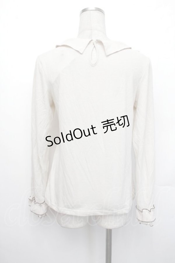 画像3: axes femme / 襟付きブラウスカットソー  オフ S-26-01-29-036-AX-TO-AS-ZS (3)