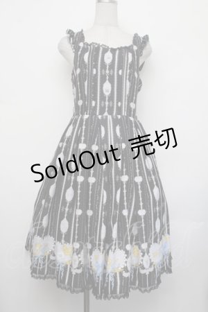 画像: metamorphose / 思い出のすずらんリボンジャンパースカート  グレー S-26-01-29-042-ME-OP-AS-ZS