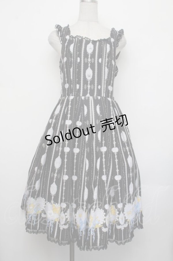 画像1: metamorphose / 思い出のすずらんリボンジャンパースカート  グレー S-26-01-29-042-ME-OP-AS-ZS (1)