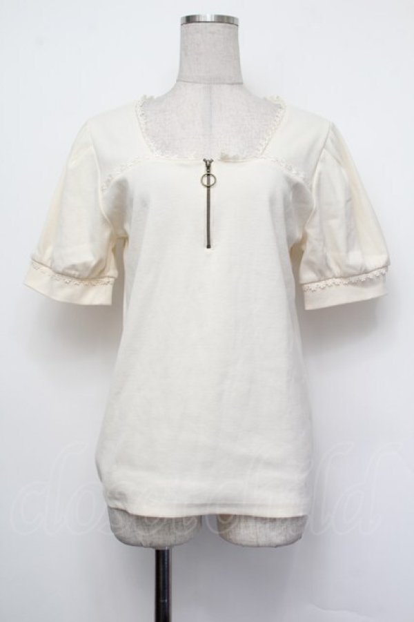 画像1: axes femme POETIQUE / きらめく花園刺繍カットプルオーバー  オフ S-26-01-29-045-AX-TO-AS-ZS (1)