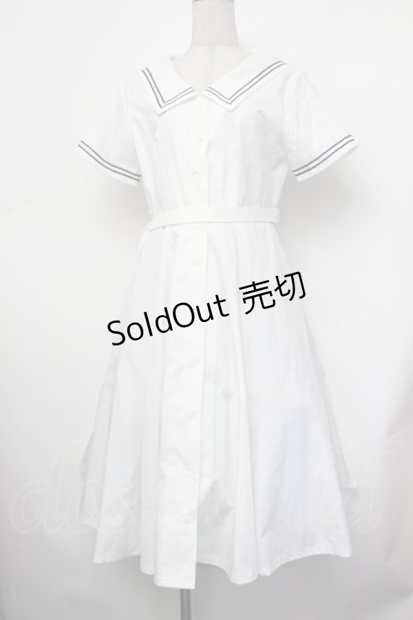 画像1: MILK / marine ドレス  白 S-26-01-29-047-ML-OP-AS-ZS (1)