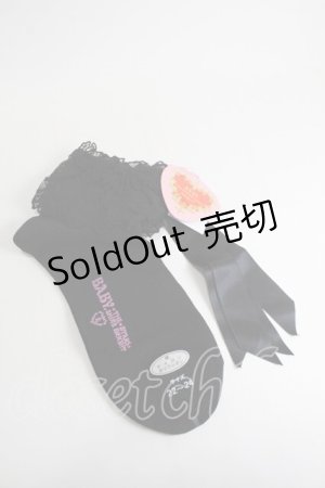 画像: BABY,THE STARS SHINE BRIGHT / チュールレースクルー丈ソックス  黒 S-26-01-29-006-BA-ZA-AS-ZS