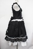 画像3: ALICE and the PIRATES / Adelineジャンパースカート  黒ｘ白 S-26-01-29-050-PA-OP-AS-ZS (3)