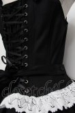画像5: ALICE and the PIRATES / Adelineジャンパースカート  黒ｘ白 S-26-01-29-050-PA-OP-AS-ZS (5)