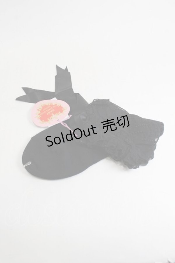 画像2: BABY,THE STARS SHINE BRIGHT / チュールレースクルー丈ソックス  黒 S-26-01-29-006-BA-ZA-AS-ZS (2)