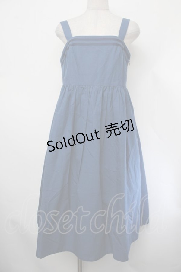 画像1: Jane Marple / ラインジャンパースカート  紺 S-26-01-29-052-JM-OP-AS-ZS (1)