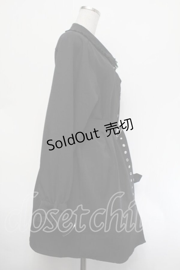 画像3: DearMyLove / ハートベルトレースシャツワンピ 3L 黒 S-26-01-29-054-EL-OP-TE-ZS (3)