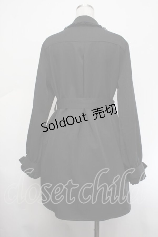 画像4: DearMyLove / ハートベルトレースシャツワンピ 3L 黒 S-26-01-29-054-EL-OP-TE-ZS (4)