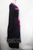 画像2: jouetie / 配色シャツワンピース M 黒×ブルーグレー×ピンク S-26-01-29-057-EL-TO-TE-ZS (2)