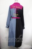 画像3: jouetie / 配色シャツワンピース M 黒×ブルーグレー×ピンク S-26-01-29-057-EL-TO-TE-ZS (3)
