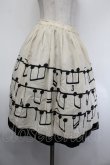 画像3: Jane Marple / Musical Noteのギャザースカート  オフｘ黒 S-26-01-29-058-JM-SK-AS-ZS (3)