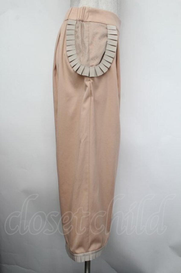 画像2: abilletage / フリルワイドパンツ  ピンク S-26-01-29-061-GO-PA-AS-ZS (2)