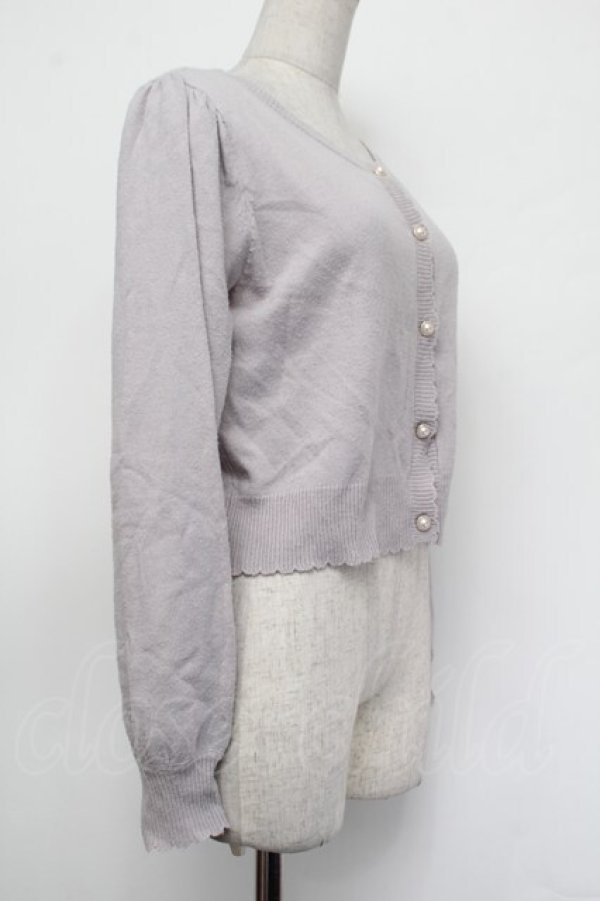 画像2: Amavel / パールカーディガン F ラベンダー S-26-01-29-062-CA-TO-TE-ZS (2)