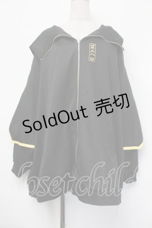 画像: HOTDRY SIS / 雷鳴　堕天使界隈リフレクタージャージパーカー  黒ｘ? S-26-01-29-064-PU-TO-AS-ZS