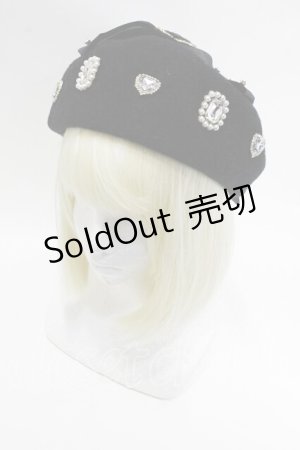 画像: LIZ LISA / ビジューリボンベレー  黒 S-26-01-29-010-LO-BG-TE-ZS