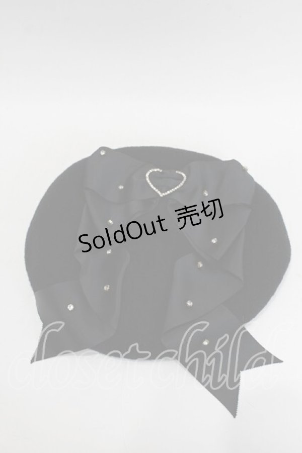 画像3: LIZ LISA / ビジューリボンベレー  黒 S-26-01-29-010-LO-BG-TE-ZS (3)