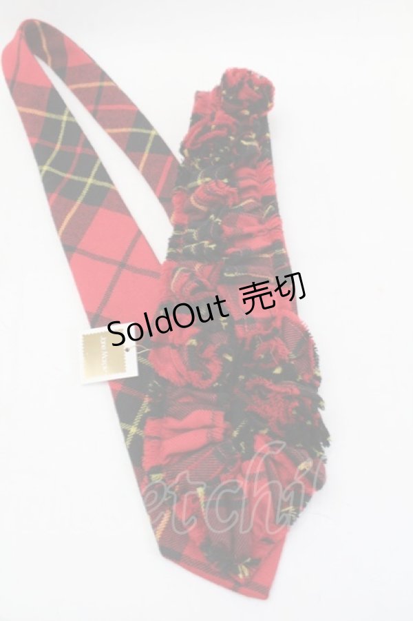 画像3: Jane Marple / チェックフリルネクタイ  赤 S-26-01-29-013-JM-ZA-AS-ZS (3)