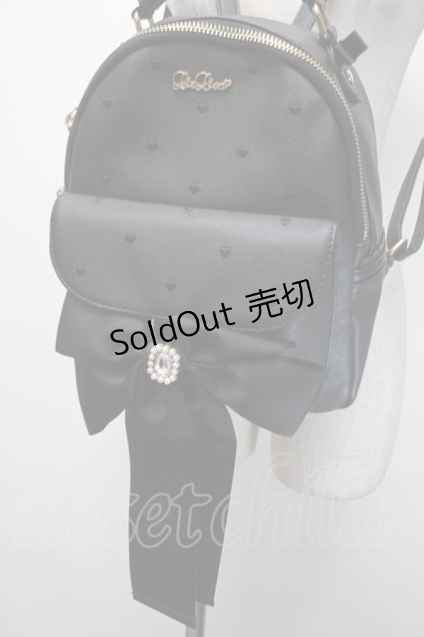 画像1: LIZ LISA / ロングリボンリュック  黒 S-26-01-29-015-LO-BG-TE-ZS (1)