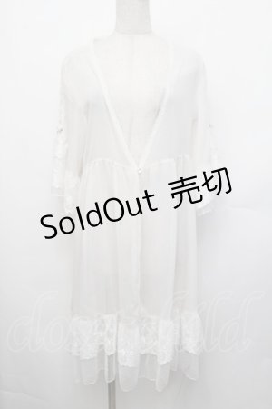 画像: axes femme / シアー×チュールレースガウン F オフ S-26-01-29-018-AX-TO-TE-ZS