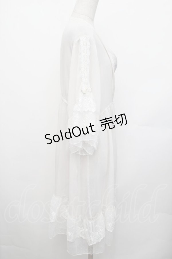 画像2: axes femme / シアー×チュールレースガウン F オフ S-26-01-29-018-AX-TO-TE-ZS (2)