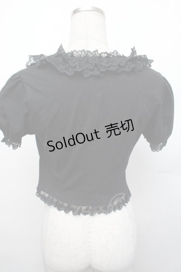 画像3: Innocent World / チュールレース半袖ボレロ  黒 S-26-01-29-028-IW-TO-AS-ZS (3)