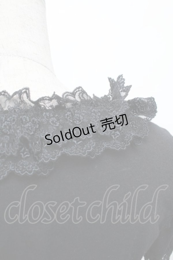 画像4: Innocent World / チュールレース半袖ボレロ  黒 S-26-01-29-028-IW-TO-AS-ZS (4)