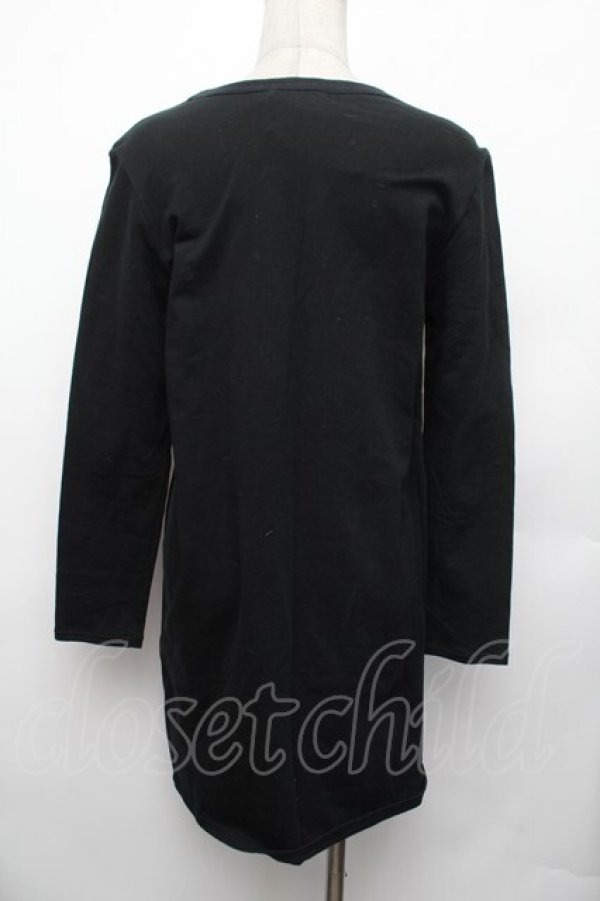 画像3: KANSAI YAMAMOTO / 刺繍ロンT  黒 S-26-01-29-031-PU-TO-HR-ZS (3)
