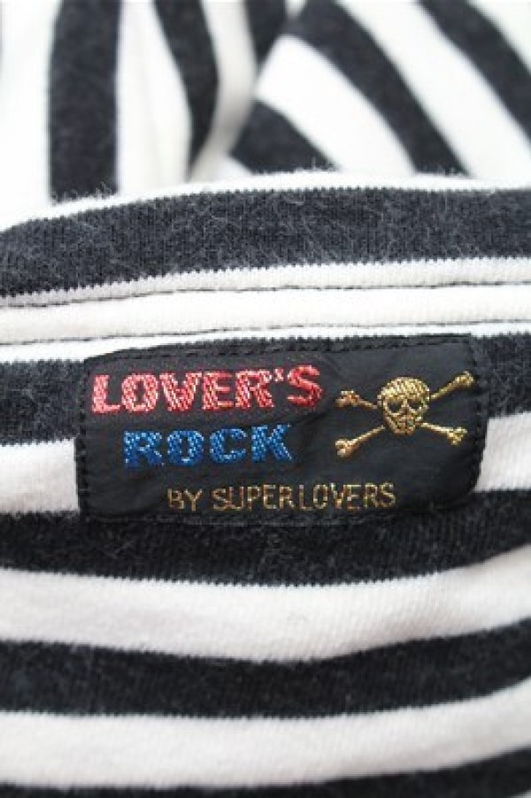 画像3: SUPER LOVERS / ボーダーパーカー  黒ｘ白 S-26-01-31-031-PU-TO-HR-ZS (3)