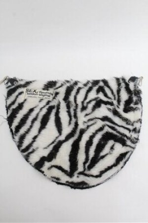 画像: SEXY DYNAMITE LONDON / ゼブラ柄フラップ  黒ｘ白 S-26-01-31-006-PU-ZA-HR-ZS