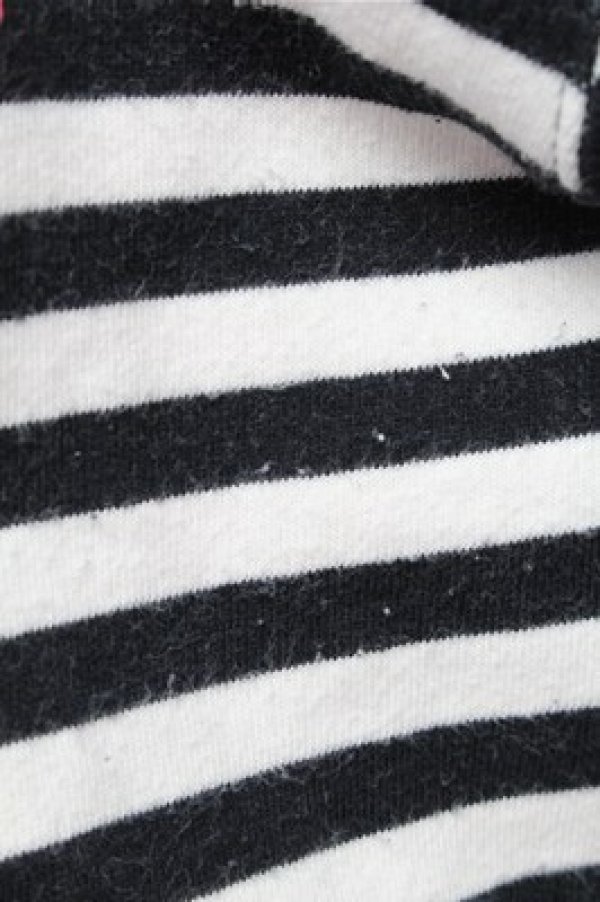 画像5: SUPER LOVERS / ボーダーパーカー  黒ｘ白 S-26-01-31-031-PU-TO-HR-ZS (5)